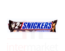 Batonėlis šokoladinis SNICKERS 2x37,5g